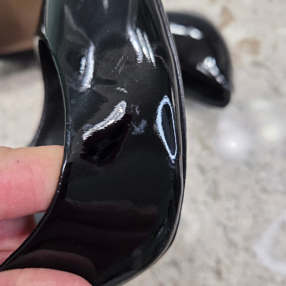 Schutz Black Patent Leather Stiletto Pointed Toe Pumps Heels‎ Women's Size 9.5B - Picture 10 of 12